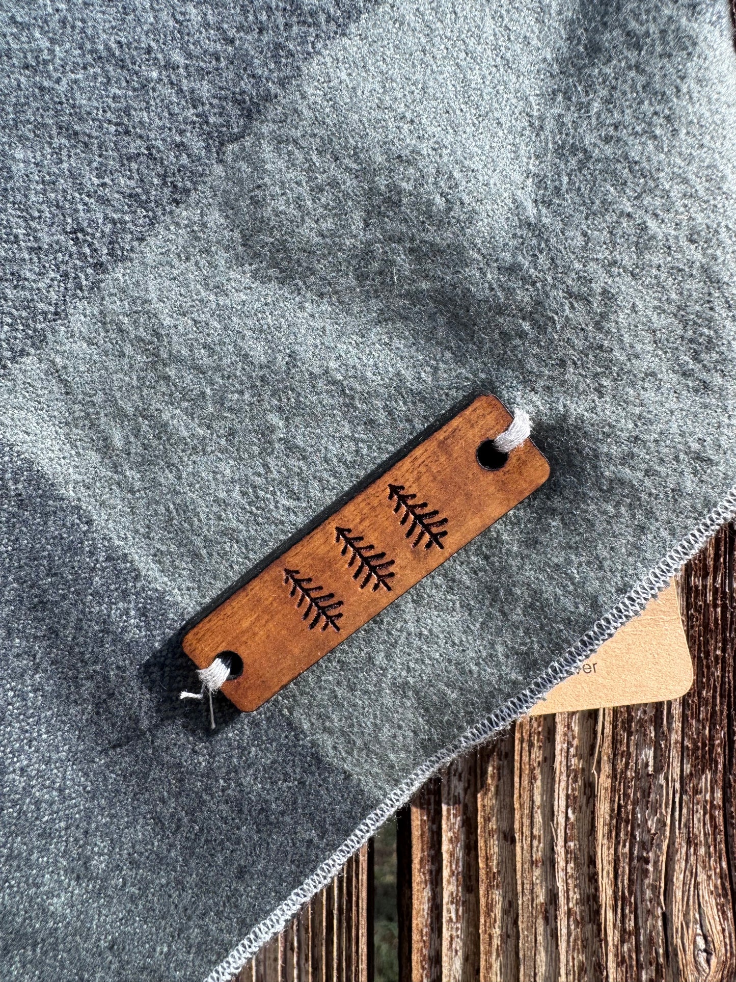 Blue Check Flannel Bandana