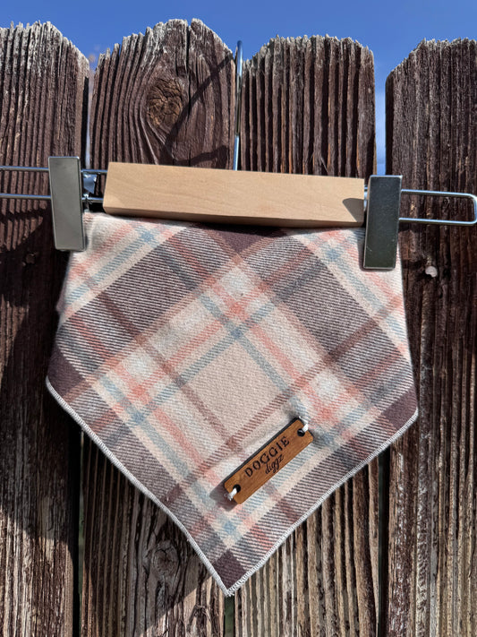 Cider & Spice Upcycled Flannel Bandana