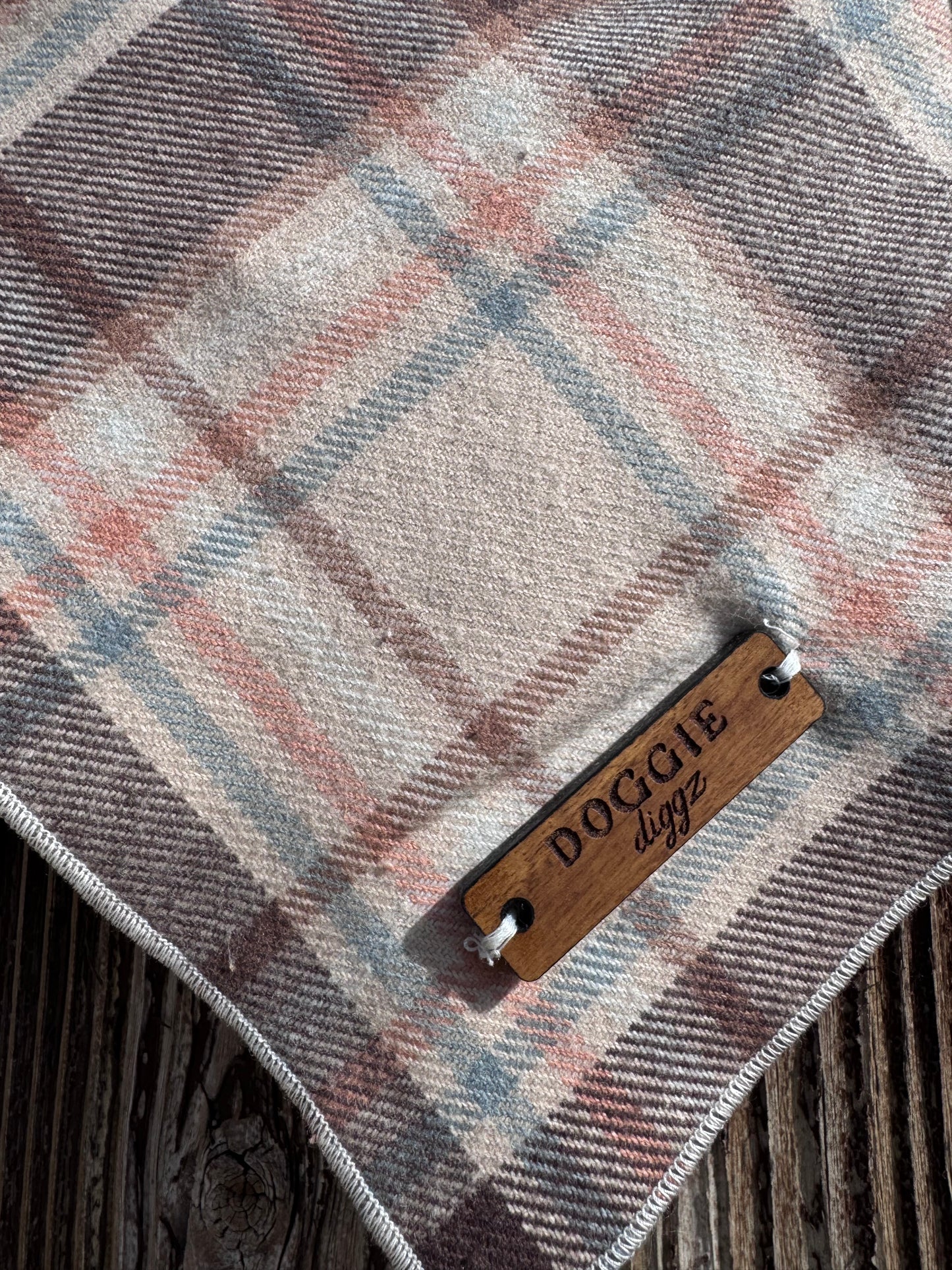 Cider & Spice Upcycled Flannel Bandana