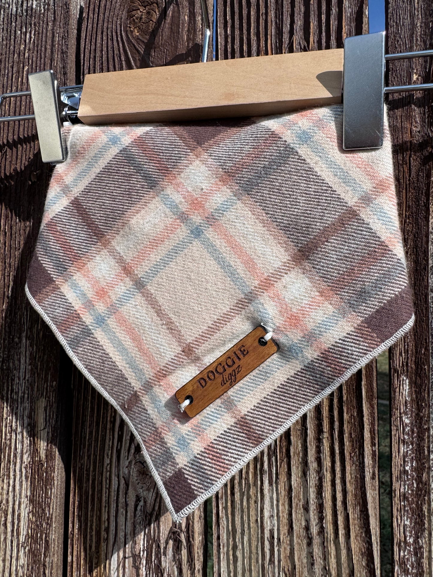 Cider & Spice Upcycled Flannel Bandana