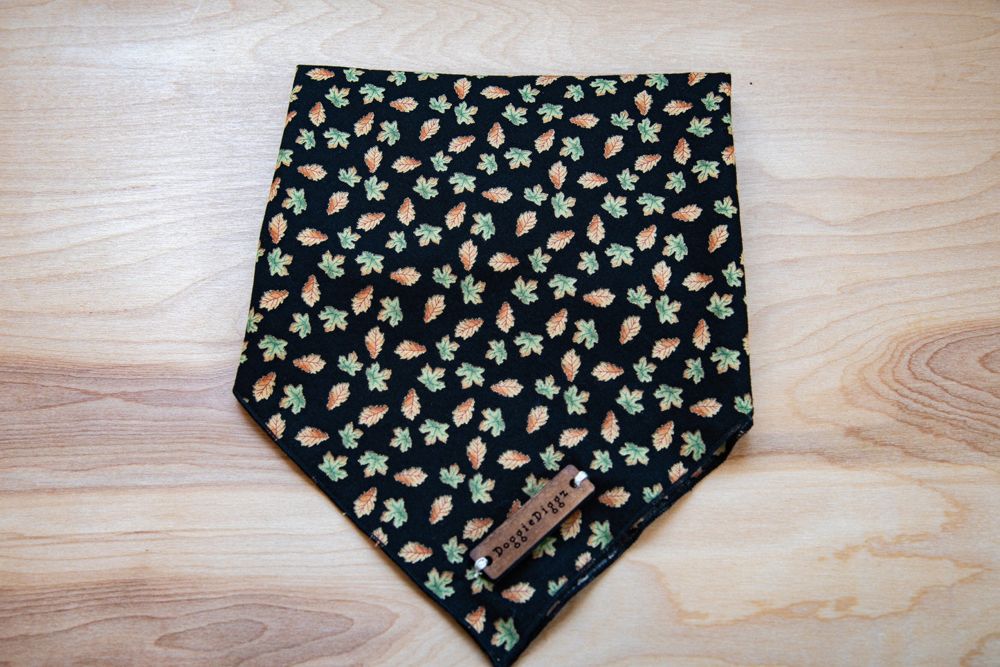 a table with a black and white checkered tie