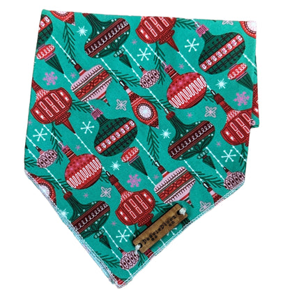 Green Ornaments Dog Bandana