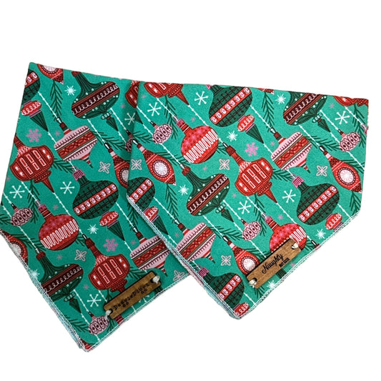 Green Ornaments Dog Bandana