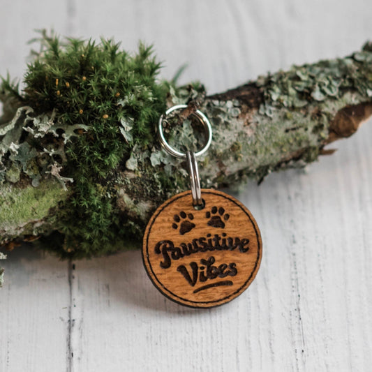 Pawsitive Vibes Pet ID Tag